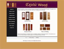 Tablet Screenshot of exoticwoodllc.com